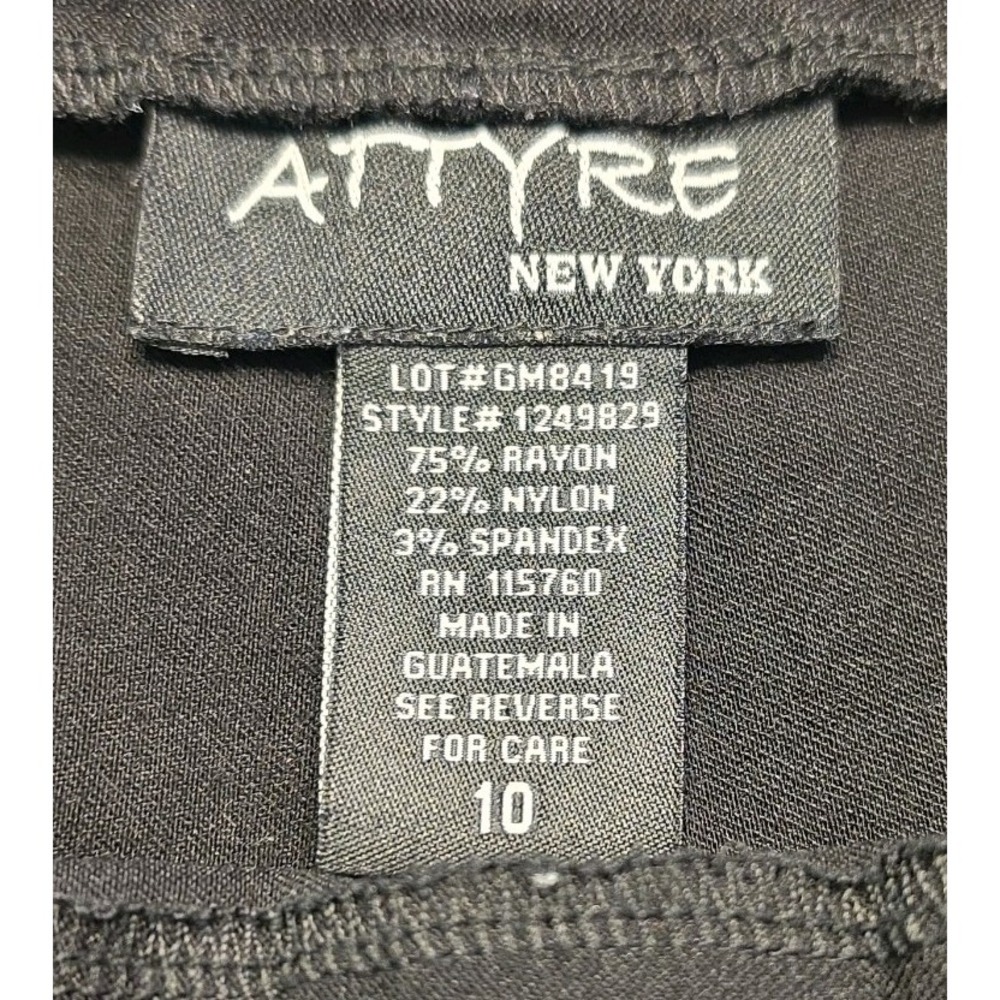 Attyre NY Women's Skort Black Size 10 Stretch Pull On Embellishments - Picture 6 of 8